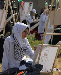 Палестинські художники відзначили День землі в секторі Газа